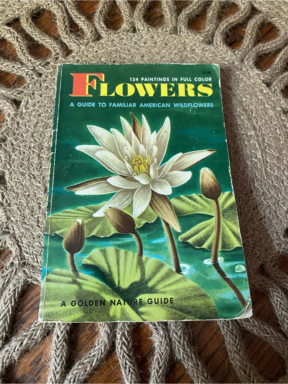 Vintage Flowers Nature Guide Book